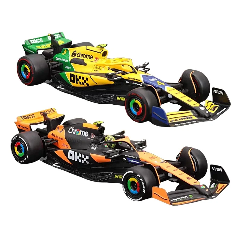 Hot 2024 F1 Bburago 1:43 Mclaren Mcl38 Miami Gp Monaco Gp Amg W15 F1 Alloy Miniature Diecast Model F1 Champion Mcl38 Toys Gift