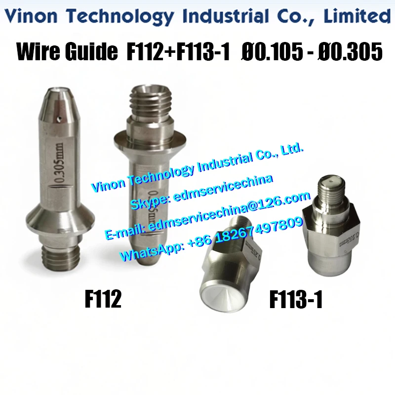 F112+F113-1(Double Ceramic) iD2 Wire Guide Pair 2PCS A290-8119-Y713 A290-8119-Y714 A290-8119-Y715 A290-8119-Y716 A290-8119-Y717