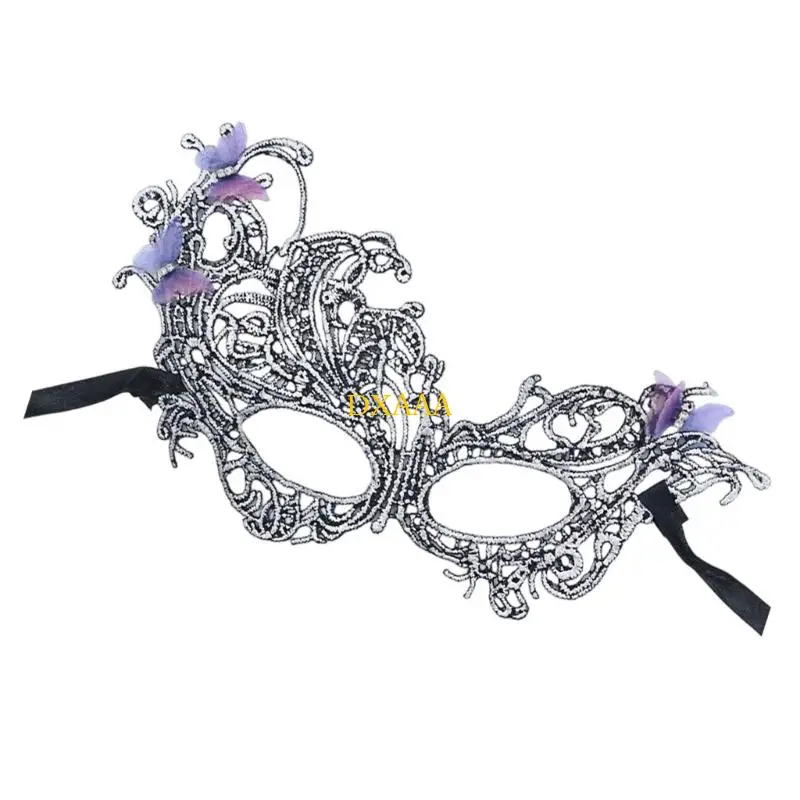 

DXAA Halloween Masquerades Mask Lace Eyemask Venetians Mask Half Face Mask Mardi Gras Mask for Carnival Party Costume Ball
