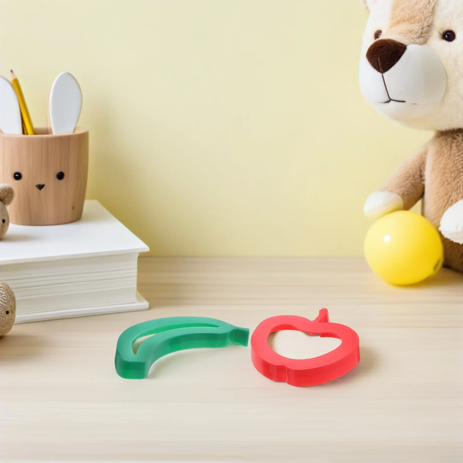 1 ensemble d'accessoires de jeu de pâte, emporte-pièces à fruits en plastique, outils de modélisation d'argile pour enfants, outils de jeu créatifs en pâte