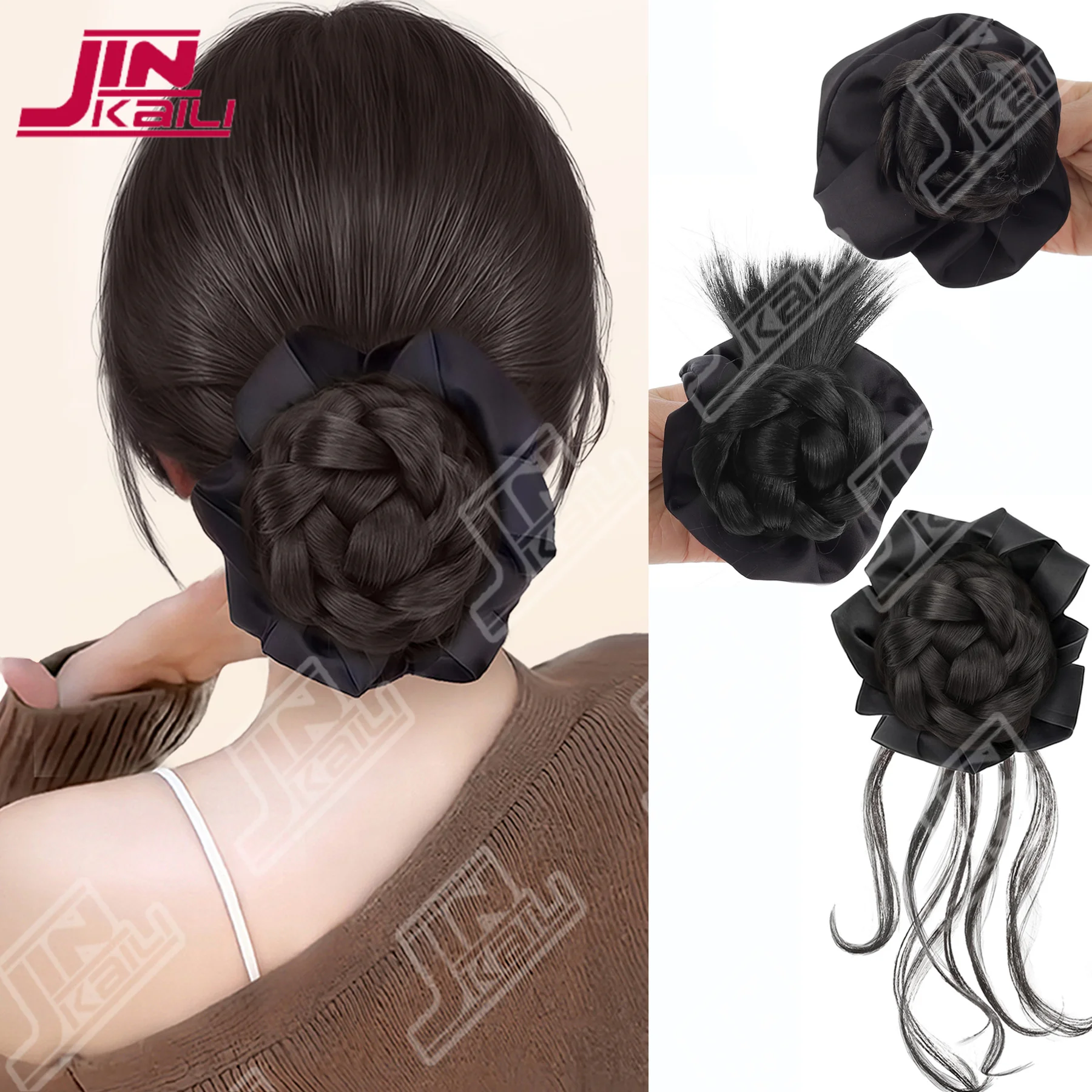 

Синтетический зажим для парика JKL, имитирующий естественный затылок на затылке, высокая черепная корона, голова бутона цветка, парик, аксессуары для волос