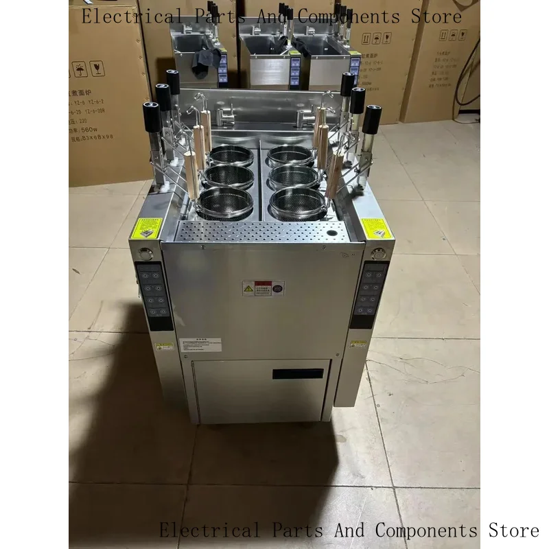 

Commercial Restaurant Kitchen Cooking Equipment Noodle Boiler Auto-Lift Pasta Cooker With 6 Baskets