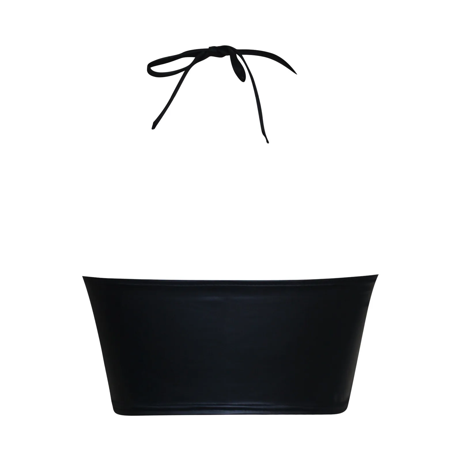 Dámské spodní prádlo z umělé kůže s přezkou a ramínky, vystřižená podprsenka s kosticemi, push-up bralette pro sport, měkké strečové elastické spodní prádlo - náhled 5