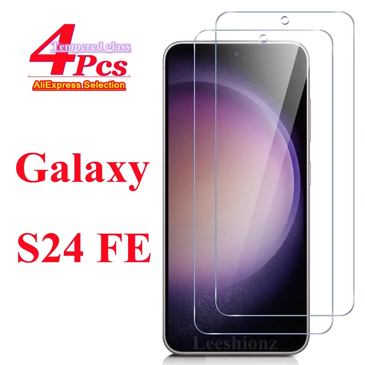 1/4Piece Protective Tempered Glass film For Samsung Galaxy S24 FE Screen Protector