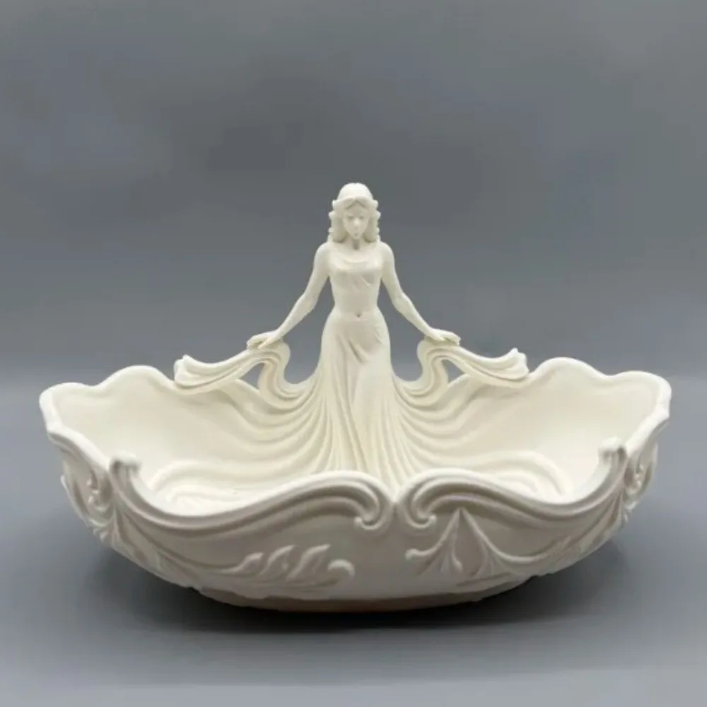 Storage Elegant Jewelry Storage Tray Simple Statue-Shaped Home Desktop Tray Decorative Storage Tray Entryway Decoration