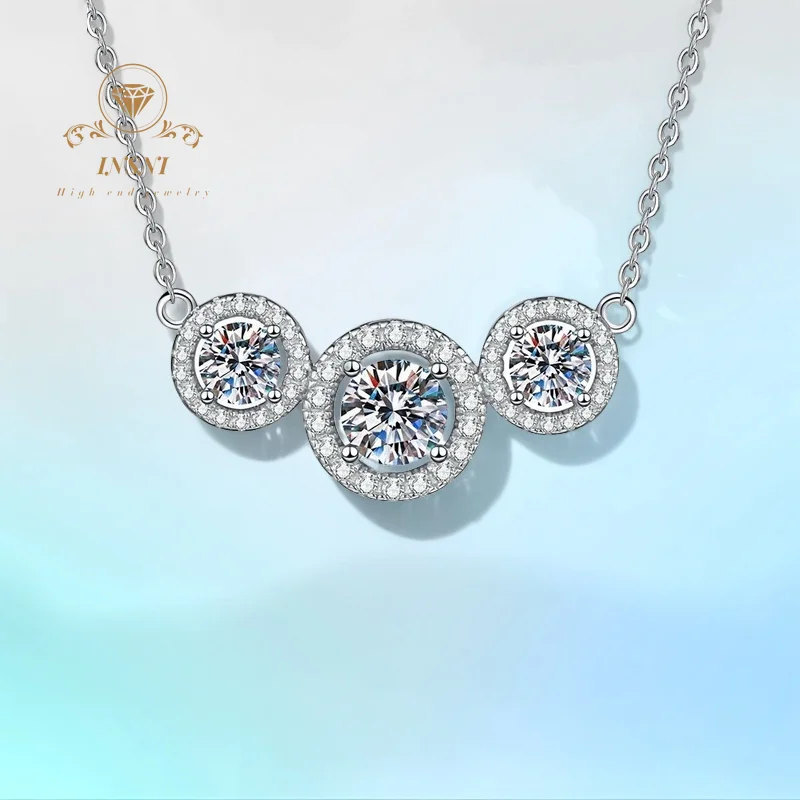 

Ожерелье с муассанитом 2 карата, цвет D, огранка «Принцесса», круглое, в форме буквы «Т» | Серебряные украшения 925 пробы с сертификатом GBA для женщин, бесплатная доставка