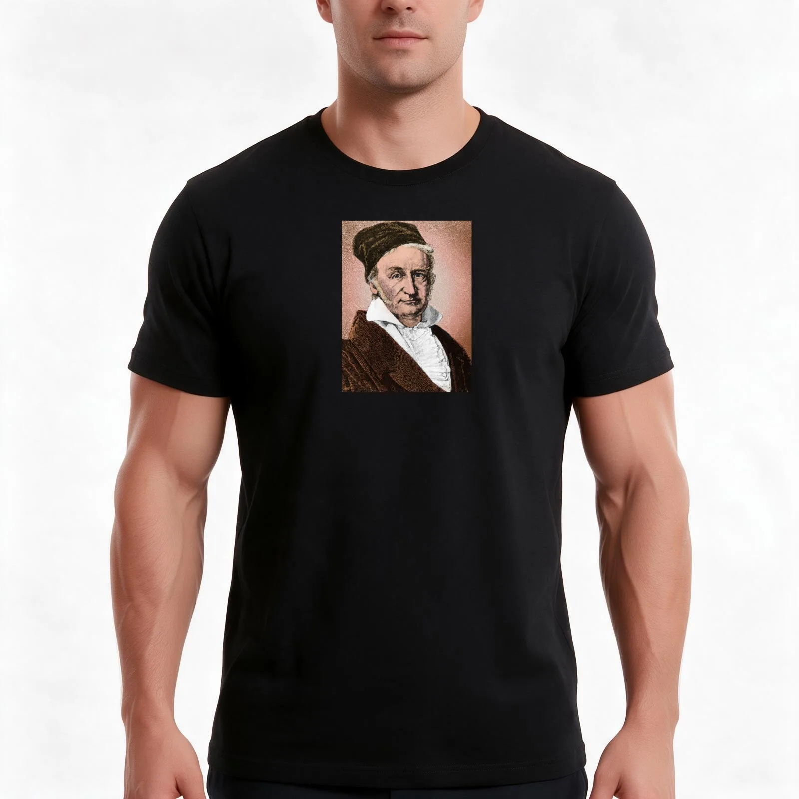 Carl Friedrich Gauss, German Mathematician T-Shirt, Summer Casual Cotton Tee, Oversized Streetwear Tops, Vintage Graphic Print