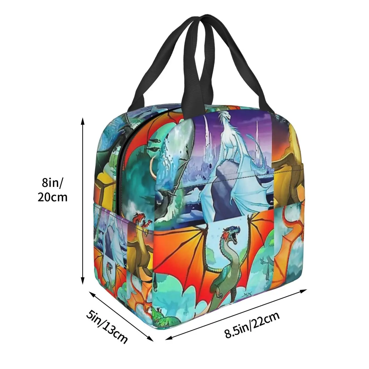 Wings Of Fire All Dragon Series Insulated Lunch Bag for Women Children Portable Food Boxes Thermal Lunch Box Tote