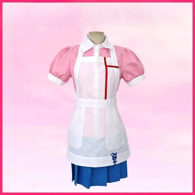 لعبة ميكان تسوميكي أزياء تنكرية وردية اللون للخادمة معاطف للأطباء والممرضات كوس زي لعب الأدوار مجموعة كاملة للنساء لحفلات الهالوين #5