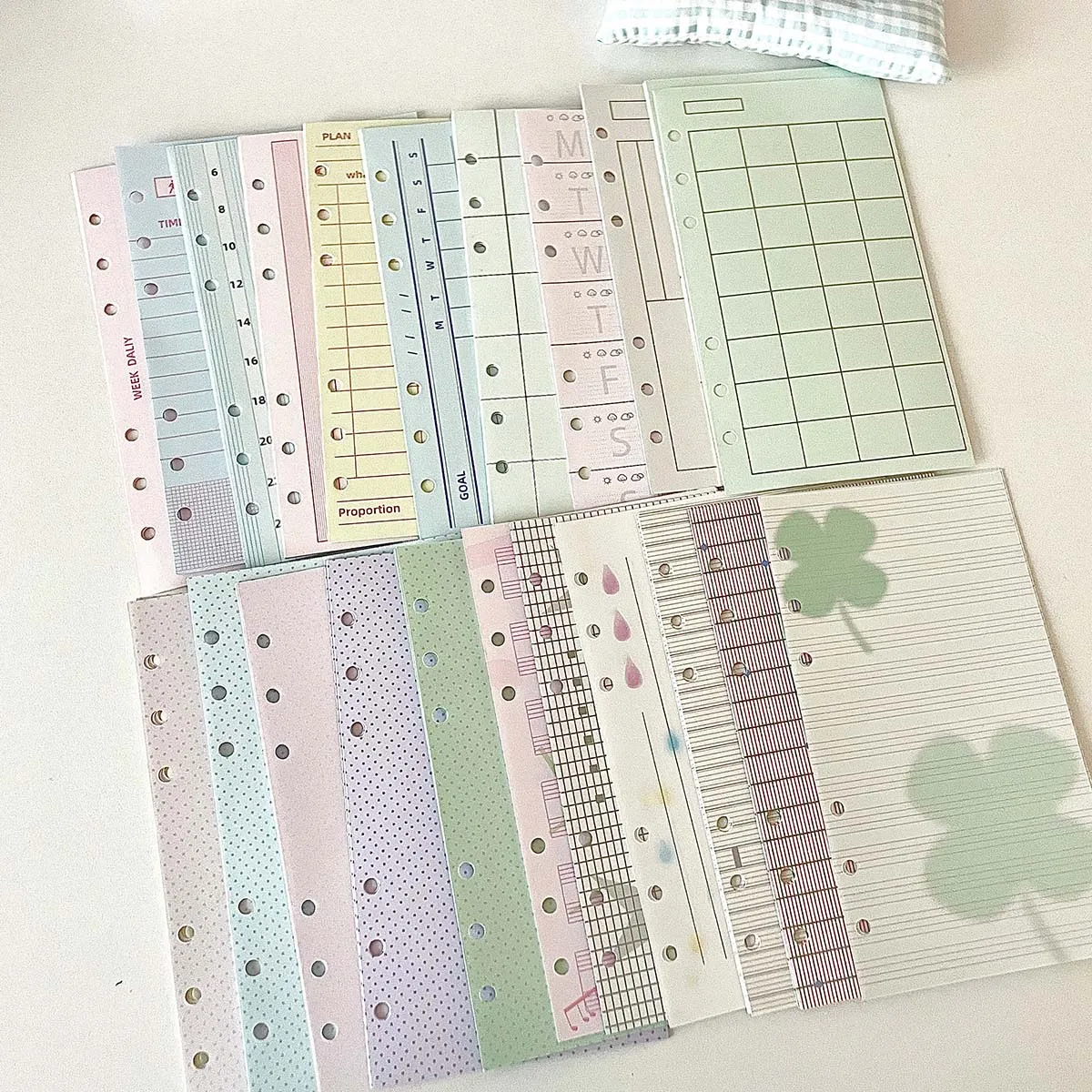 Morand Paper for A6 PERF Scrapbooking Paper Memo Pad Note Pad Salt Style Vintage Collage Background Page