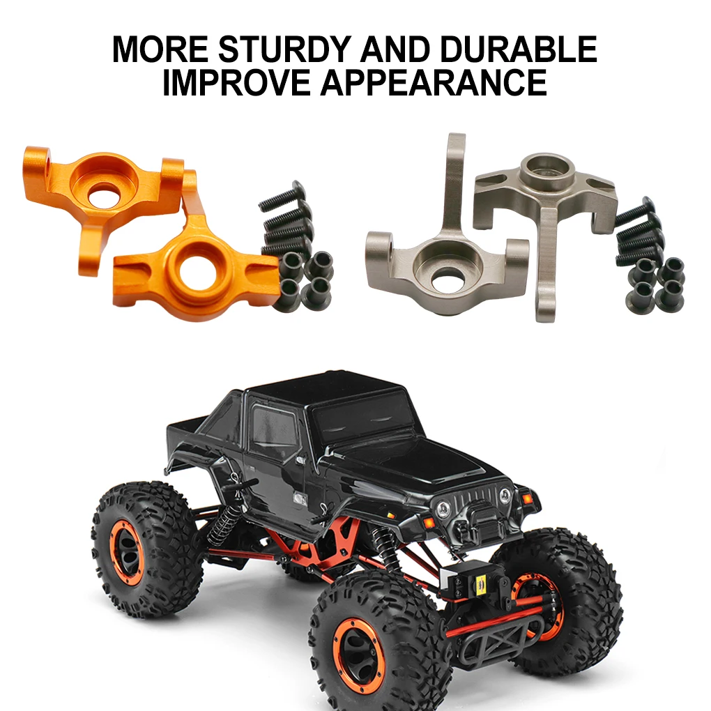 2piece Aluminum Alloy 1/10 Steering Hub Carrier For 94180 RC Car Part RC Car Accessories Replacement Parts