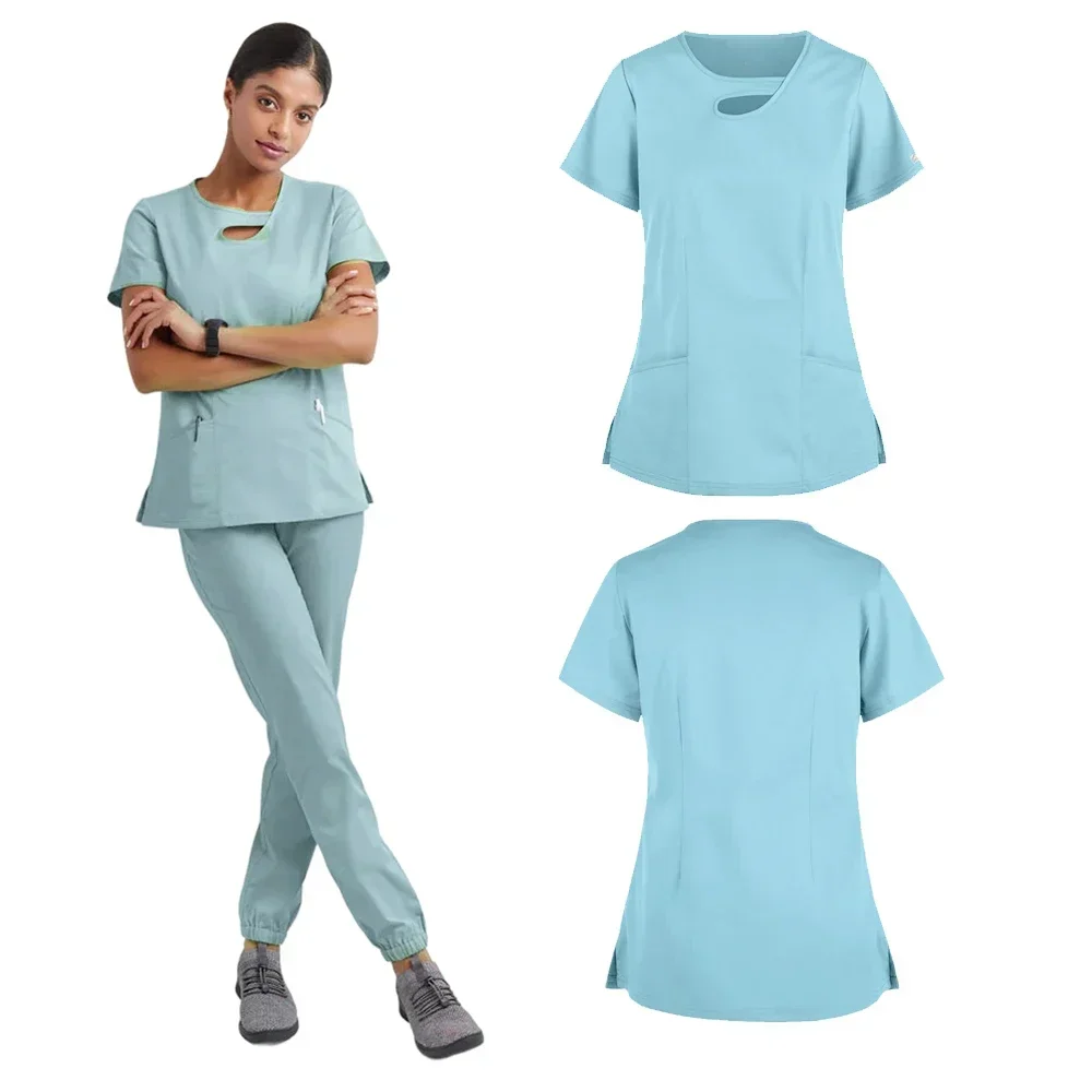 Scrubs Medical Uniforms Woman Multicolour SPA Beauty Uniform Dentist Veterinary Working Clothes Unisex Pharmacy Clinic Scrub Set