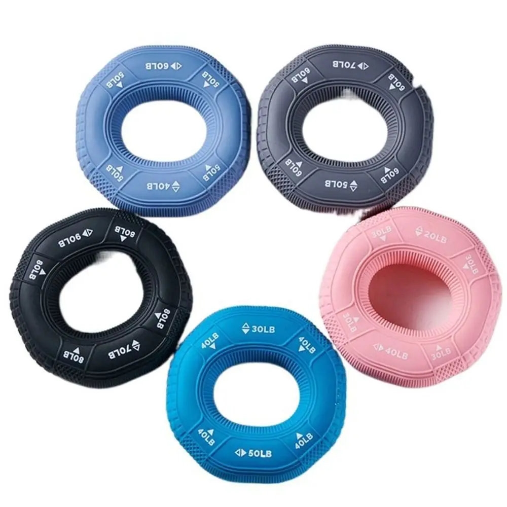 

20-90LB Hand Grip Ring Silicone Exerciser Finger Trainer Grip Muscle Portable Fitness Grip Expander Strength Sport