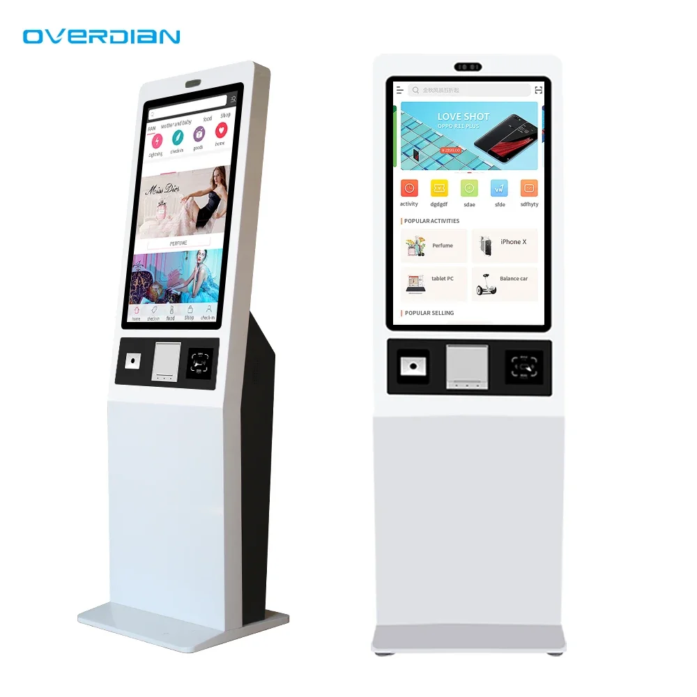 21.5 32 Inch Android Self Service Payment Kiosk Touch Screen Information Inquiry Machine for Shopping Mall