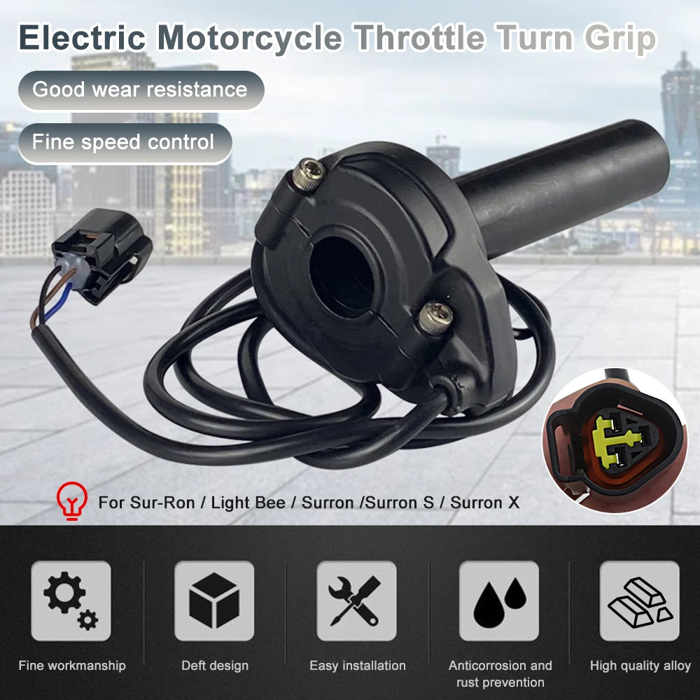 Manopole universali per moto con morsetto acceleratore Cavo twist Maniglia acceleratore acceleratore per Sur-Ron/Light Bee/Surron S/X