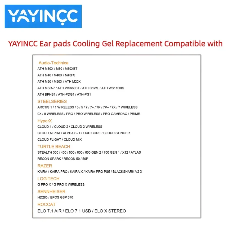 YAYINCC توصية منتج جديد استبدال وسادات الأذن من السيليكون لهاتف RAZER KAIRA PRO / BLACKSHARK V2 X