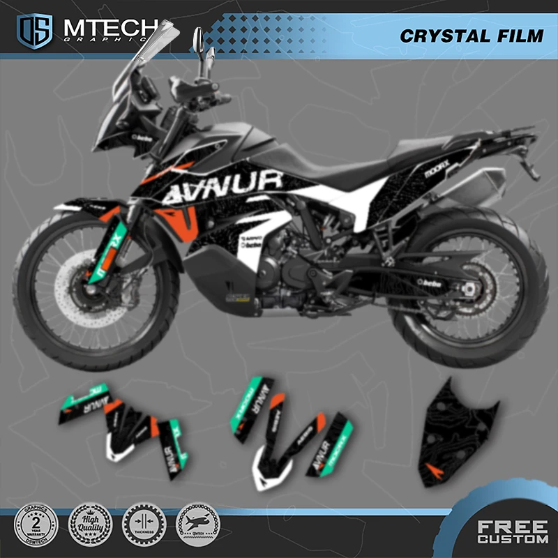 DSMTECH Motorcycle Graphics For KTM 2019 2020 2021 2022 ADV790 19-22 ADV790 ADV-R Decals Stickers Kits 001