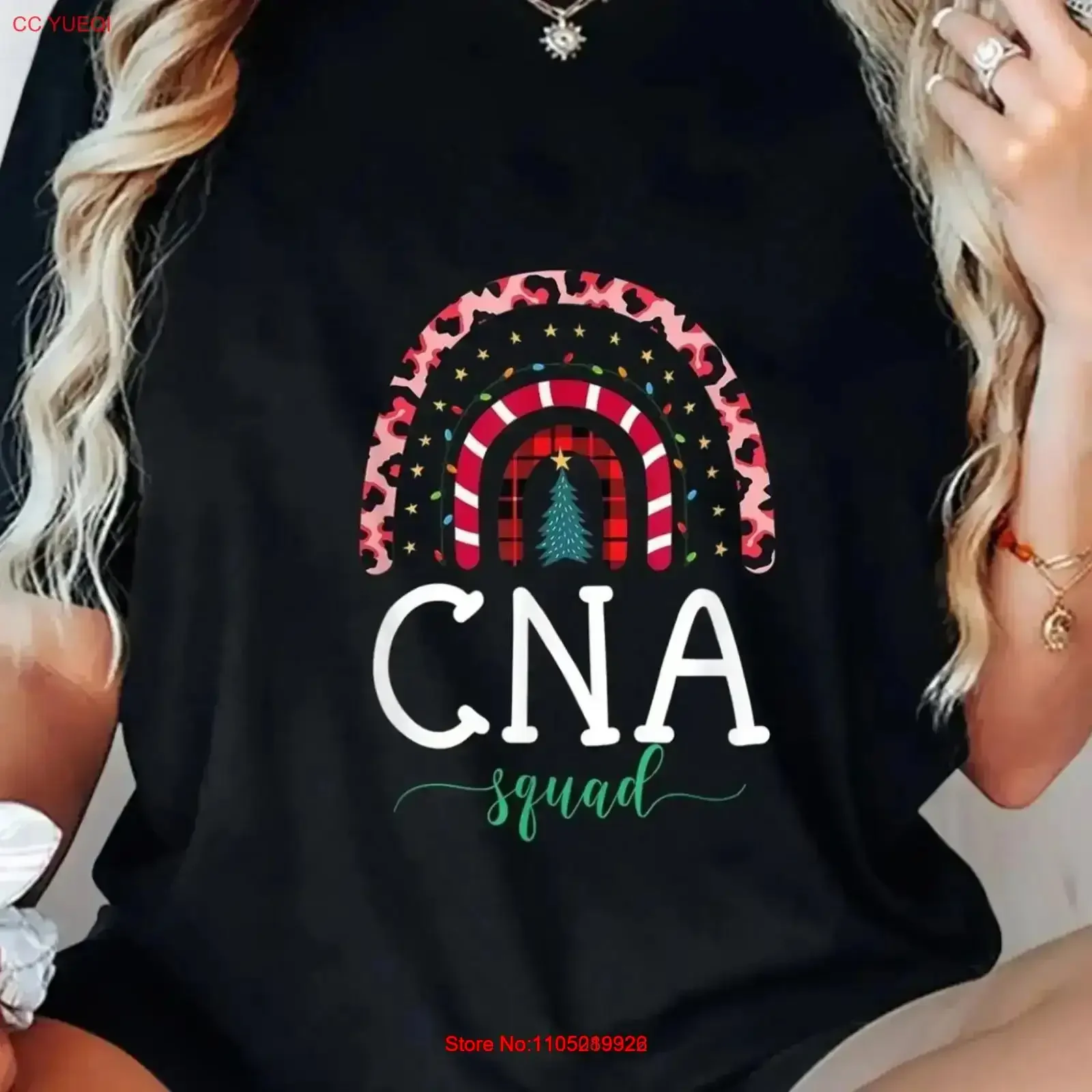 

CNA Squad Boho T Shirt Leopard Rainbow Print Soft Casual vintage Washed streetwear Top For Everyday Wear Versatile Breathable
