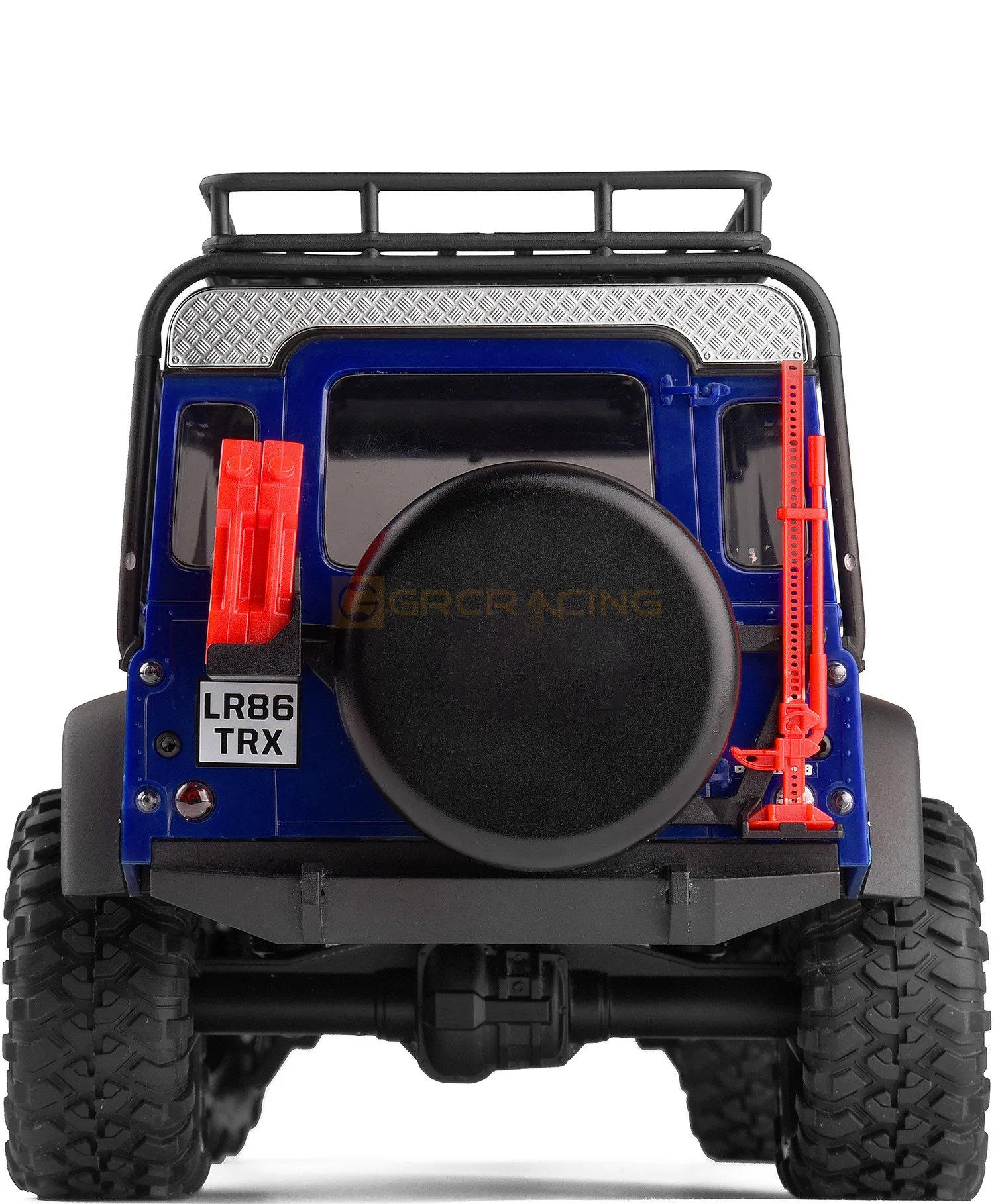 Antislip decoratief blad bovenaan de achterklep, roestvrijstalen schaalbeschermfolie voor 1/18 Traxxas Trx-4m Defender