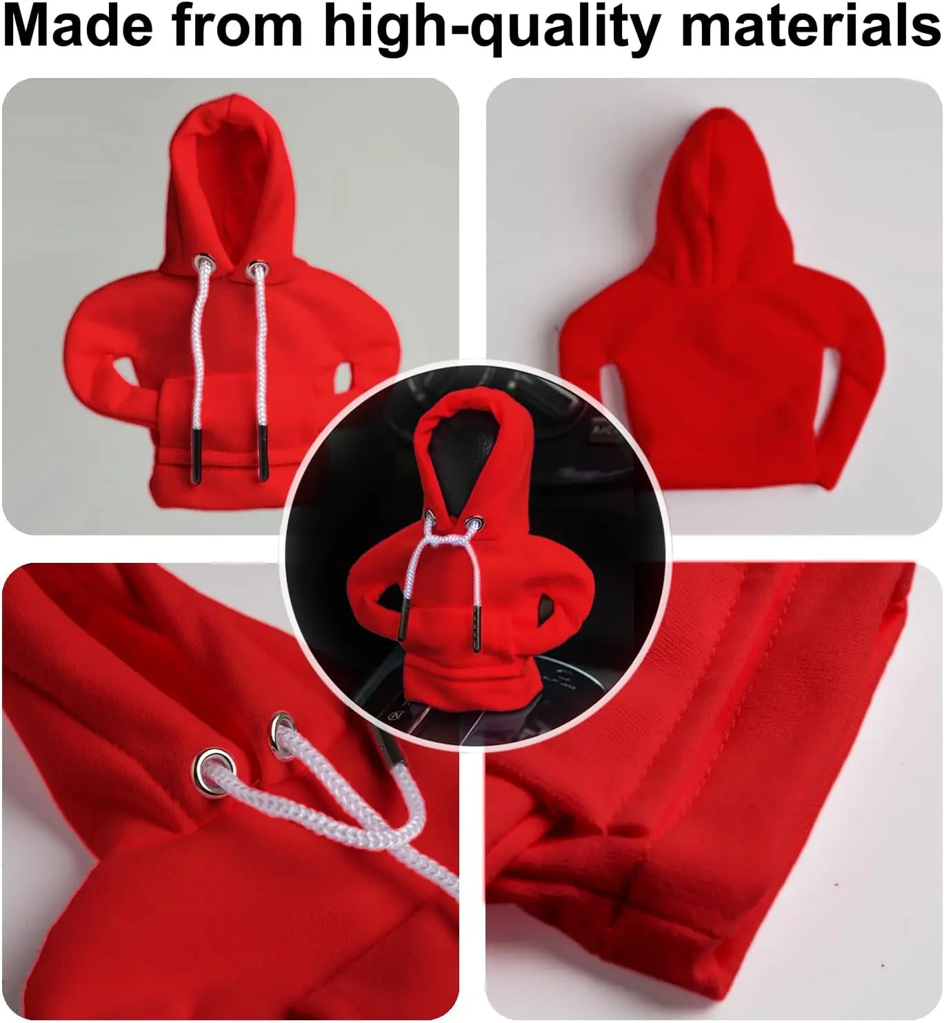 New Gear Shift Hoodie Cover Shift Cover Gear Collars Handle Decoration Manual Automatic Universal Car Shift Lever Interior Decor