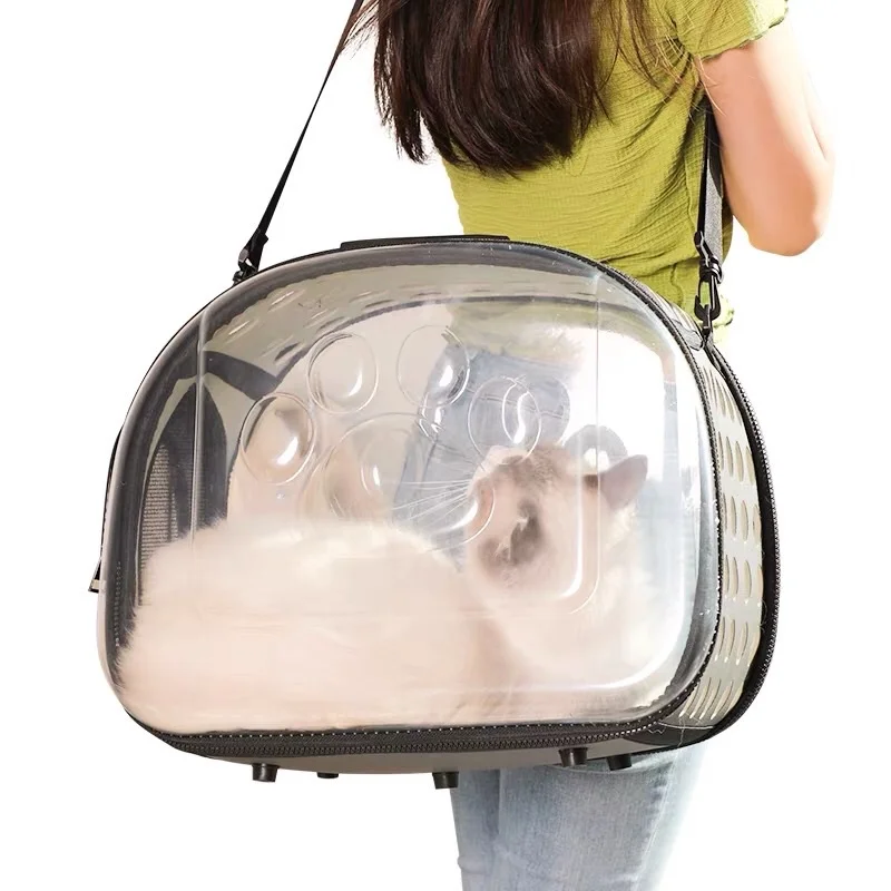 Breathable Pet Carrier Bag, Space Capsule, Pet Box, Portable Transparent Backpack for Small Animal Puppy Kitty Bird