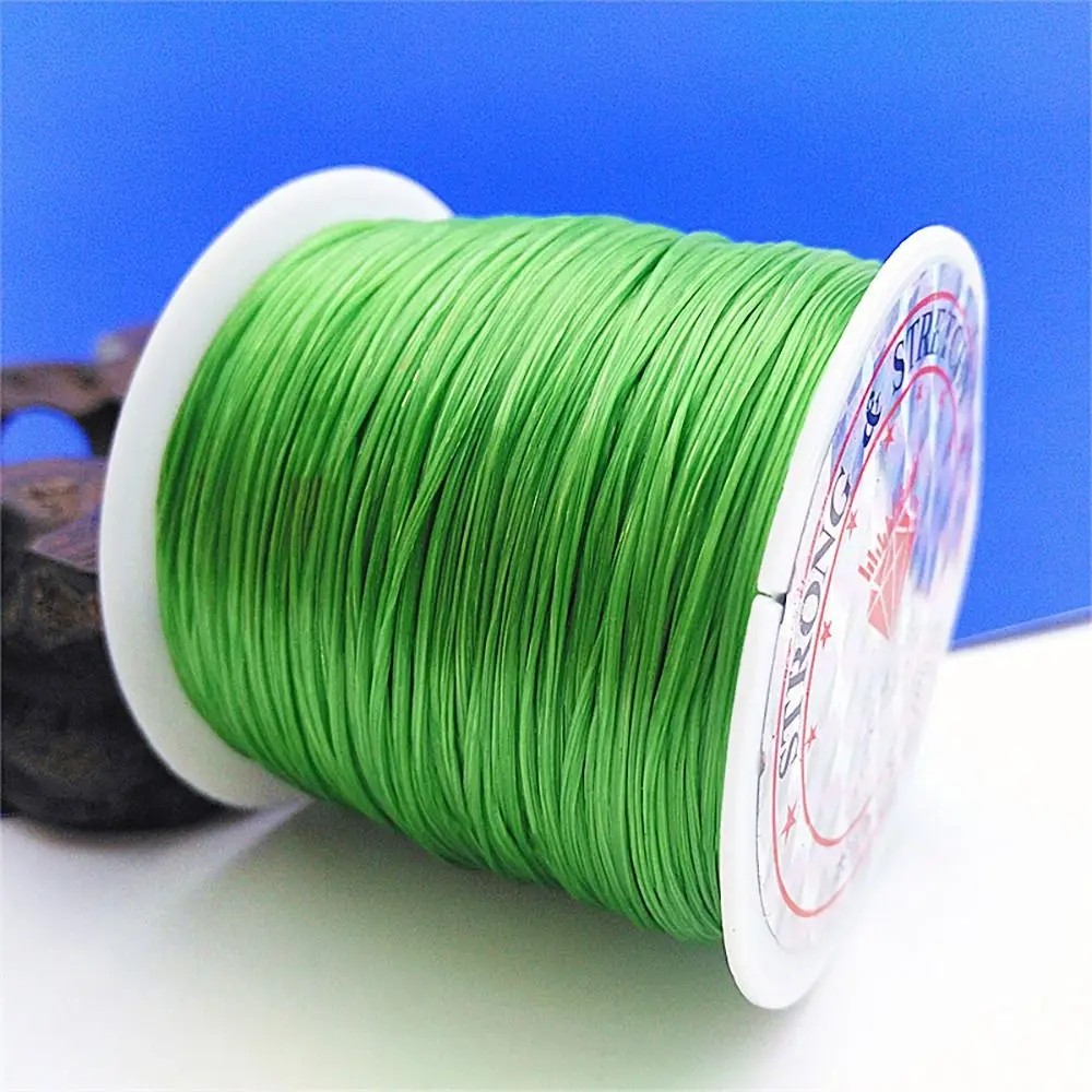 1Rolls DIY Jewelry Stretch Elastic Cord Nylon Colorful Cord Thread 10Meters 0.6mm Beading String String Line Bracelets Necklace