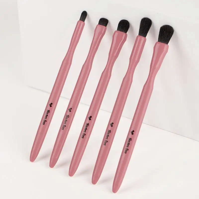 Sweet Lie 8 brochas de maquillaje, juego completo de sombra de ojos de cerdas suaves, Mini rubor, brochas de maquillaje suaves de belleza