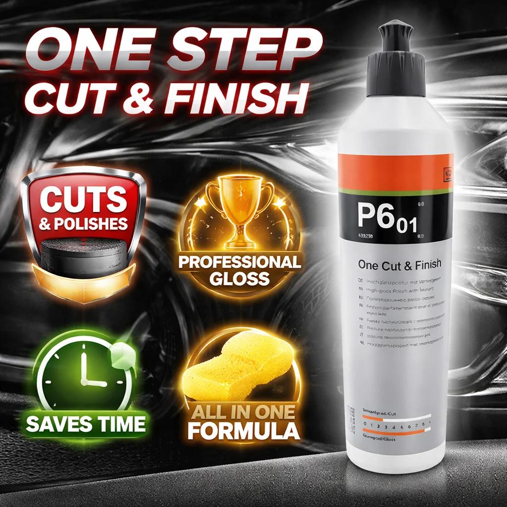 One Cut & Finish P6.01-Automotive One-Step Cut & Finish Polish – Fast Results, Showroom Gloss view 5