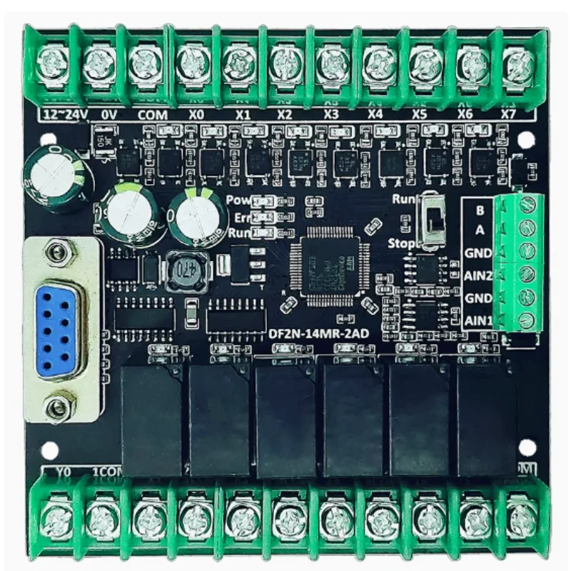 مصدر الطاقة GX-Develoer 8.5 FX1N FX3U FX2N 10MR 14MR 20MR 24MR 30MR 10MT 14MT 20MT 24MT 30MT 2AD RS485 DC 12-24V