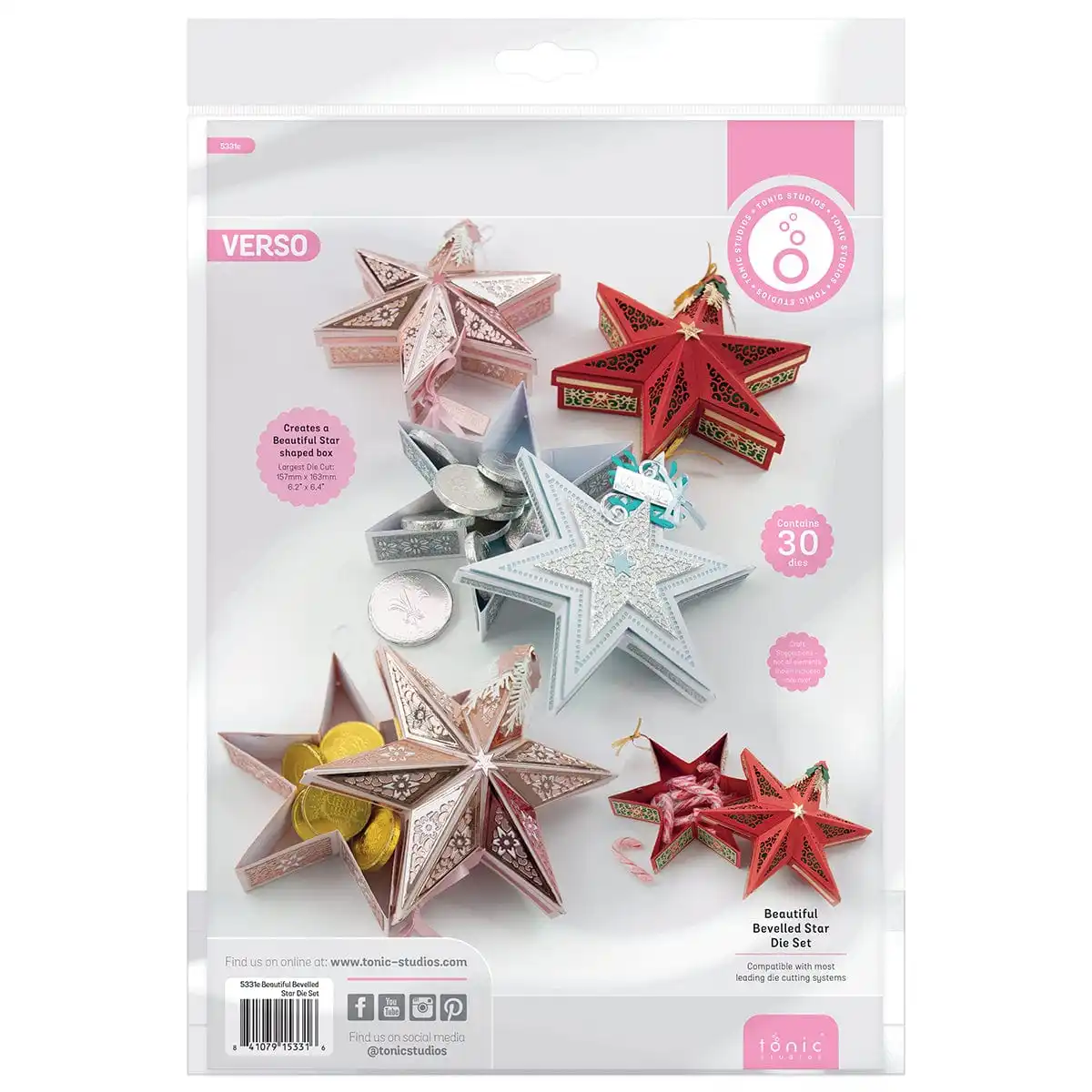 

Metal Cutting Dies New Arrivals 2023 Scrapbooking Supplies Beautiful Bevelled Star Die Set DIY Paper Card Embossing Handmade