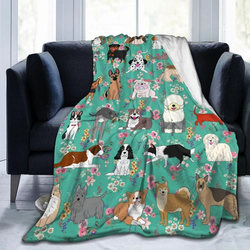 

Puppy Pattern Gift Blanket 40 "X30" Bed Blanket Soft, Lightweight, Comfortable, Warm Blanket for Teenage Men and Women