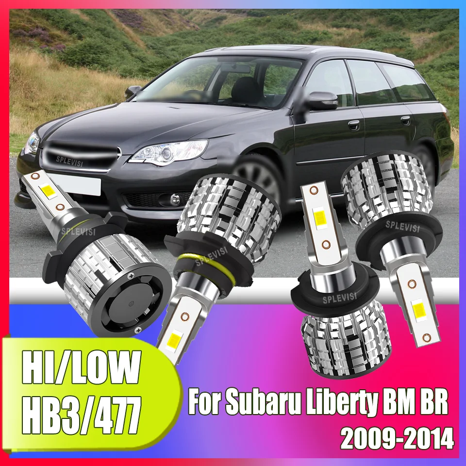 

LED Headlight Hi Low Beam 240w 24000LM 6000K White Safe for All Drivers For Subaru Liberty BM BR 2009 2010 2011 2012 2013 2014