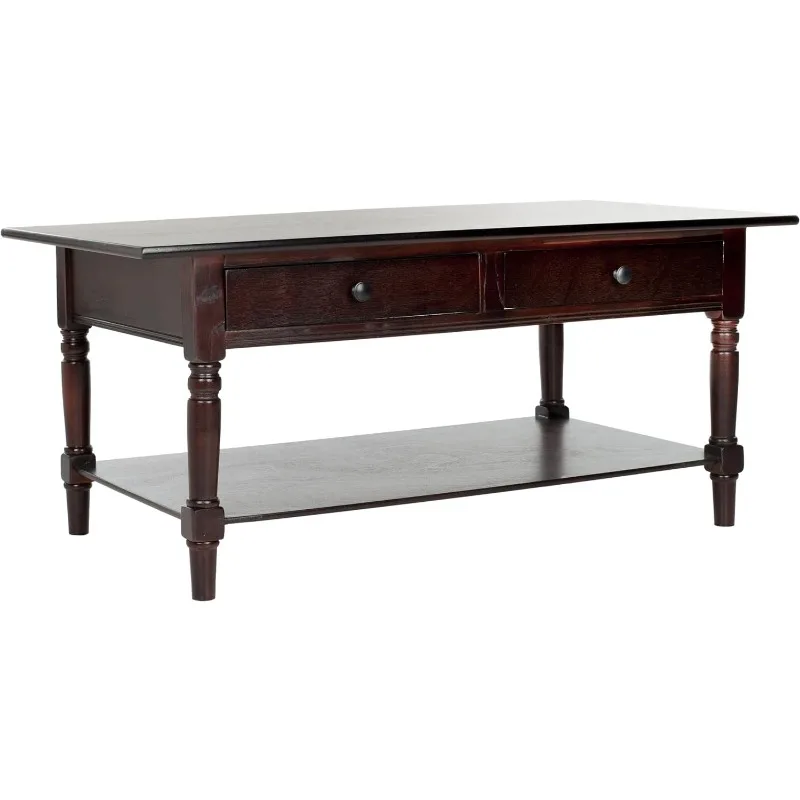 American Homes Collection Boris Dark Cherry Coffee Table