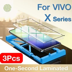 3Pcs For VIVO X50 X60 X70 80 X90 X100 Y100 S Pro Plus Screen Protector Protective with Install Kit, Not Tempered Glass