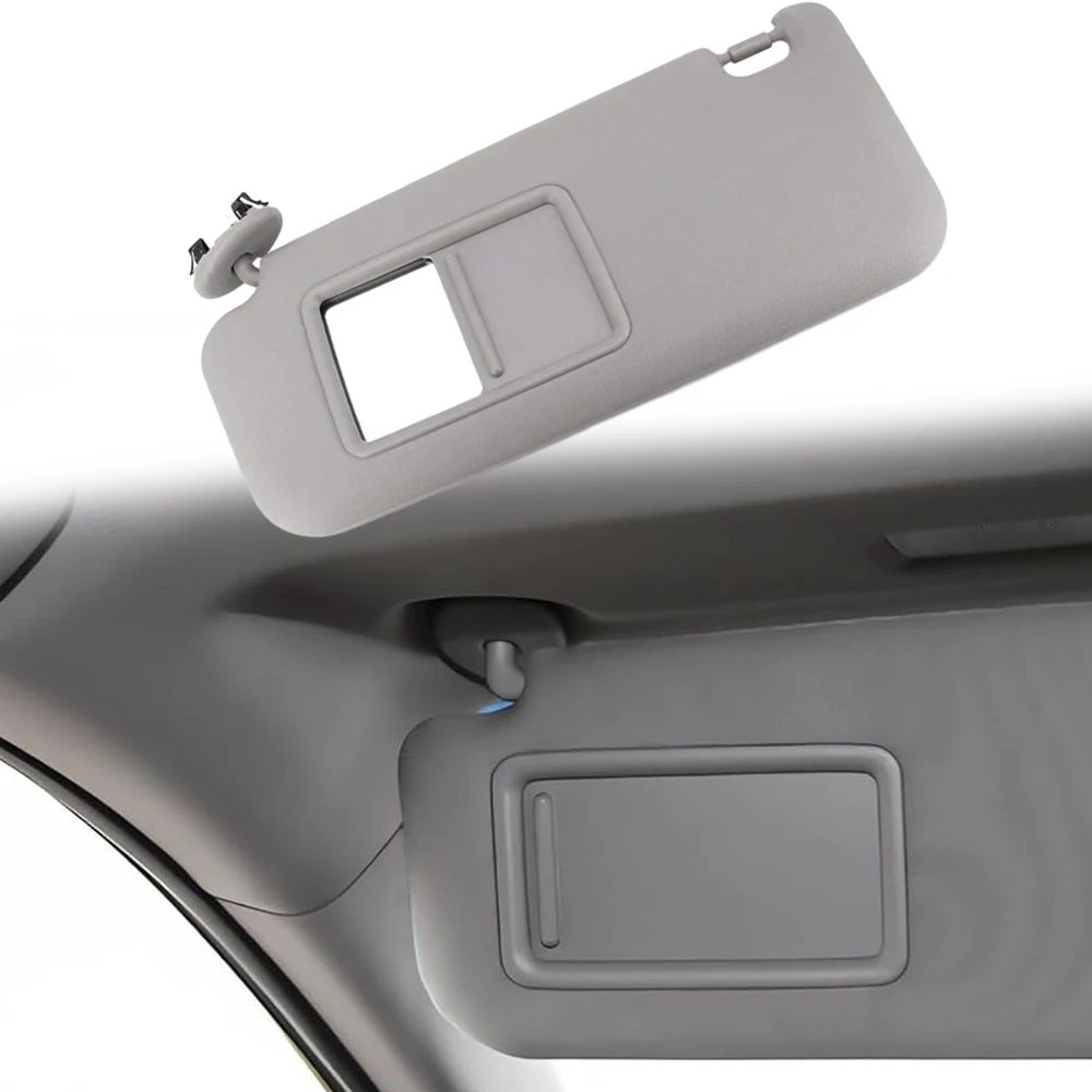 Car Interior Sun Visor With Mirror Grey Beige Sun Shade Left Right for Toyota Corolla 2007 2008 2009 2010 2011 2012 2013