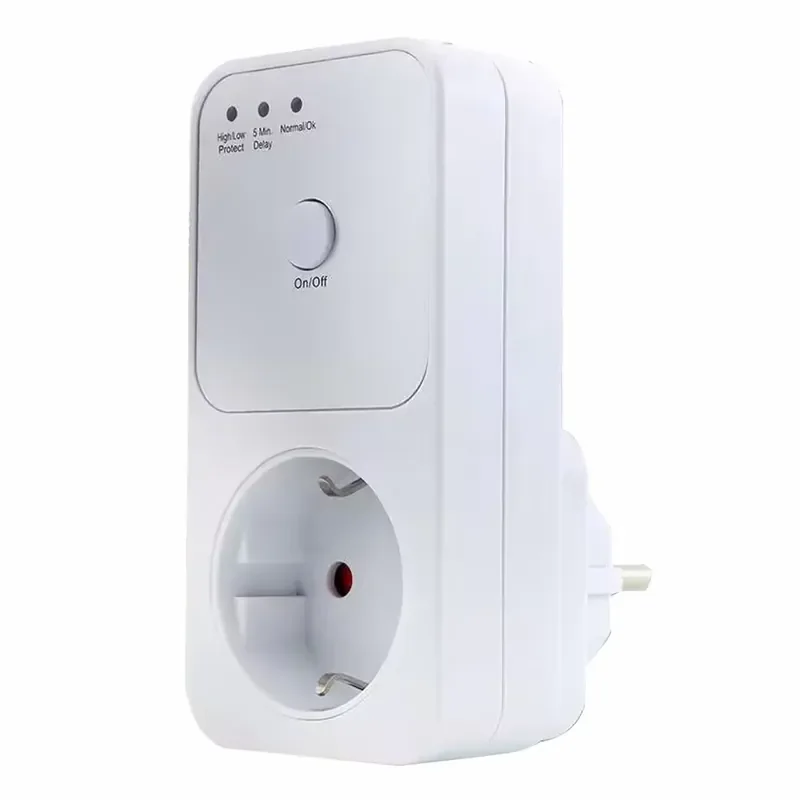 

Voltage Relay Socket 220v Electrical Stabilizer EU FR US UK Plug Automatic Refrigerator Protect Switcher Surge Protector