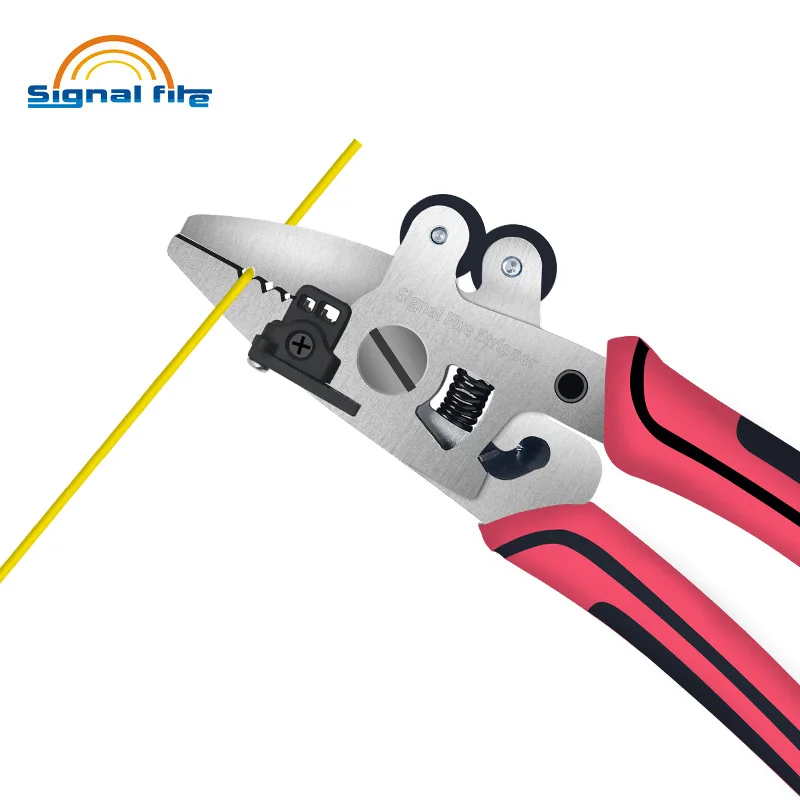 

FTTH Signalfire 8 in 1 Optical Fiber Stripper Three Port Miller Stripper and Scissors Replaceable Cleaning Cotton ZSQ-08