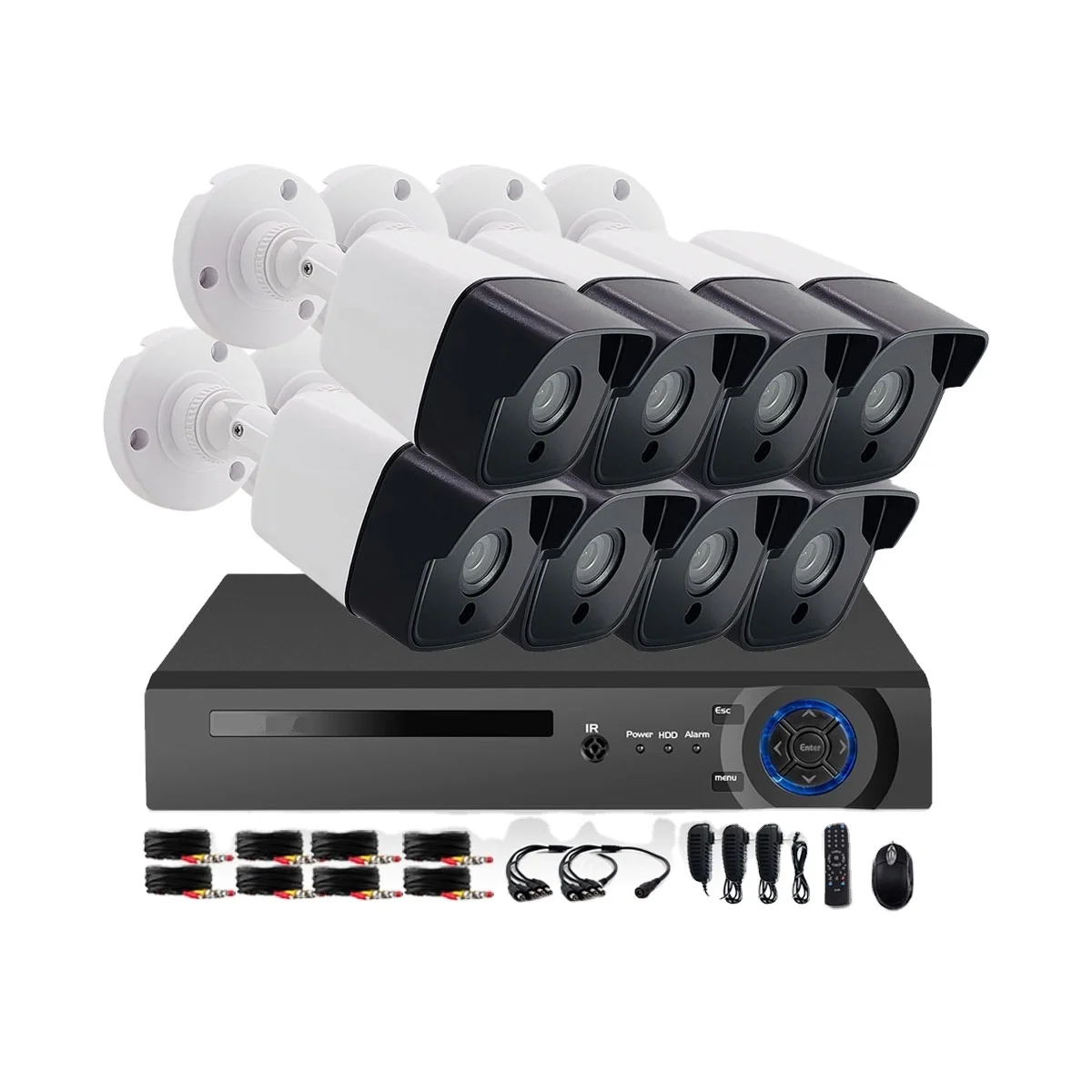 

Outdoor 5MP 8CH Set DVR Camera System Xmeye Cctv 8 ch Camera Kit Video Surveillance 8 Channel CCTV Security Camera System