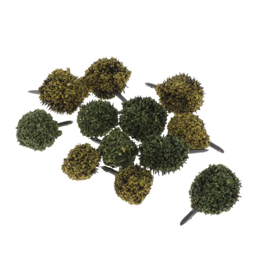 Bushy Bushes Tufts - Static Grass Tufts Model Scenery 1：35 1：48 1：87