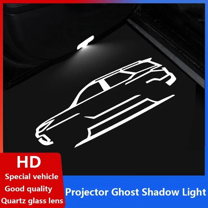 1 Pair For T-OYOTA FORTUNER SW4 (2017-2022) Car HD LED Door Warning Light Projector Ghost Shadow Laster Welcome Lamps Auto Parts