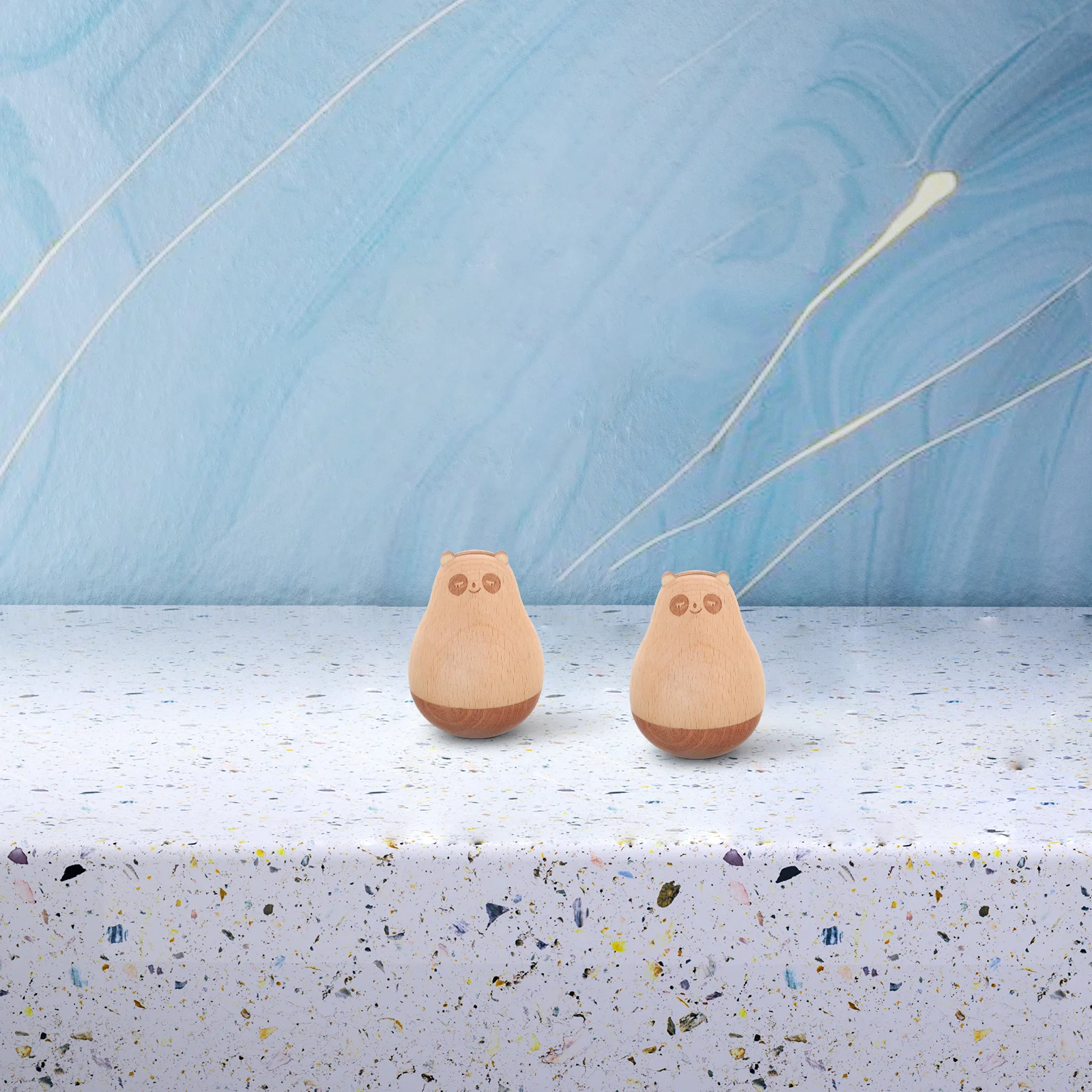 

Wooden Home Decor Christmas Wedding Figure Party Gift Small Wood Animal Statue Animal Sculpture Statue