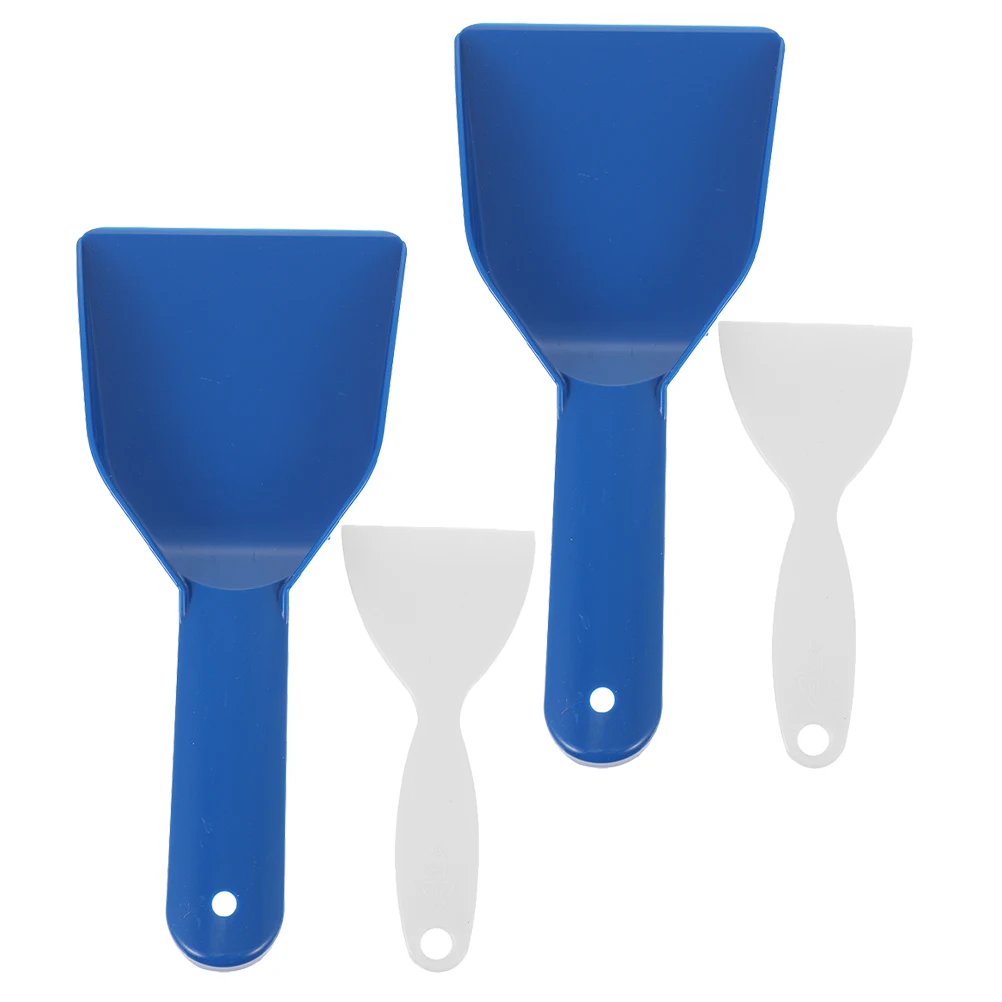 

4pcs Ice Removal Shovel Durable Pp Handheld Scraper For Refrigerator Car Window Snow Remover Tool Kitchen Cleaning Accessory