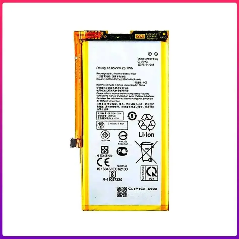 6000mAh Stable Power Supply C11P1901 Mobile Phone Game Phone Battery For Asus Rog 2 ZS660KL I001DB Game Phone