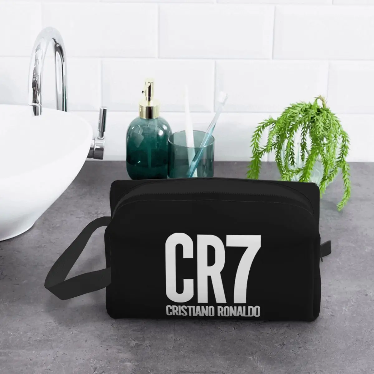حقيبة مكياج CR7 كريستيانو رونالد، منظم مستحضرات التجميل، مجموعة أدوات التخزين، حقيبة مستحضرات التجميل للنساء، مقلمة للسفر