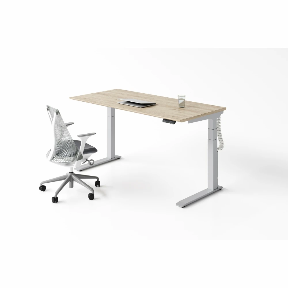 Industry Specialist Staff Office Elevating Table Lift Feature Extendable Computer Desk With Lifting Desk