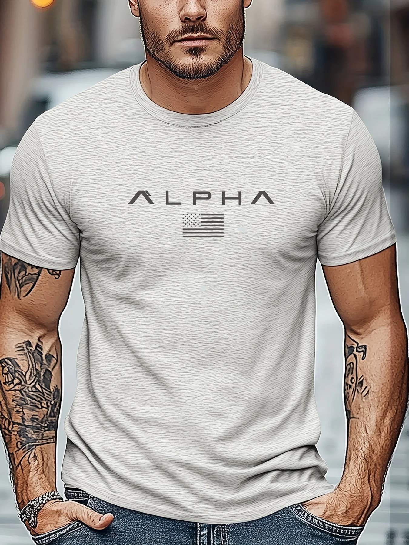 Men's summer 100 cotton fashionable casual loose solid color multi-color optional sports round neck short sleeved T-shirt top image 5