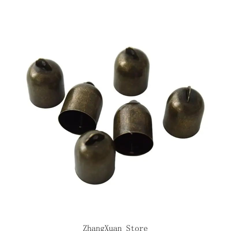 Antike Metallglocken zum Aufhängen, 6er-Set für Weihnachtsbaumkranz, 3 x – Detail 2