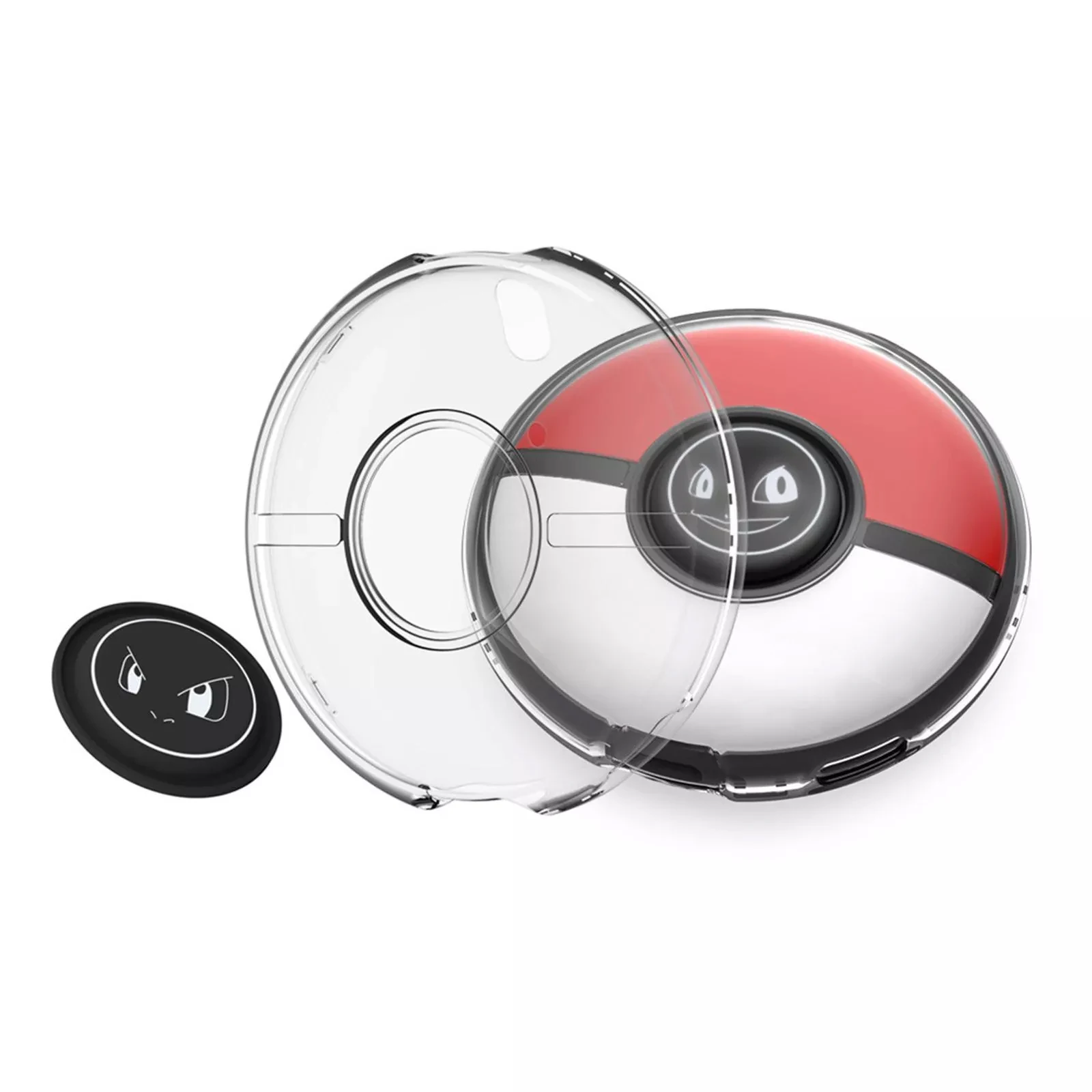 Pokes เคสเปลือกแข็งกระเป๋าสำหรับ Go Plus + แผ่นซิลิโคน4ชิ้น