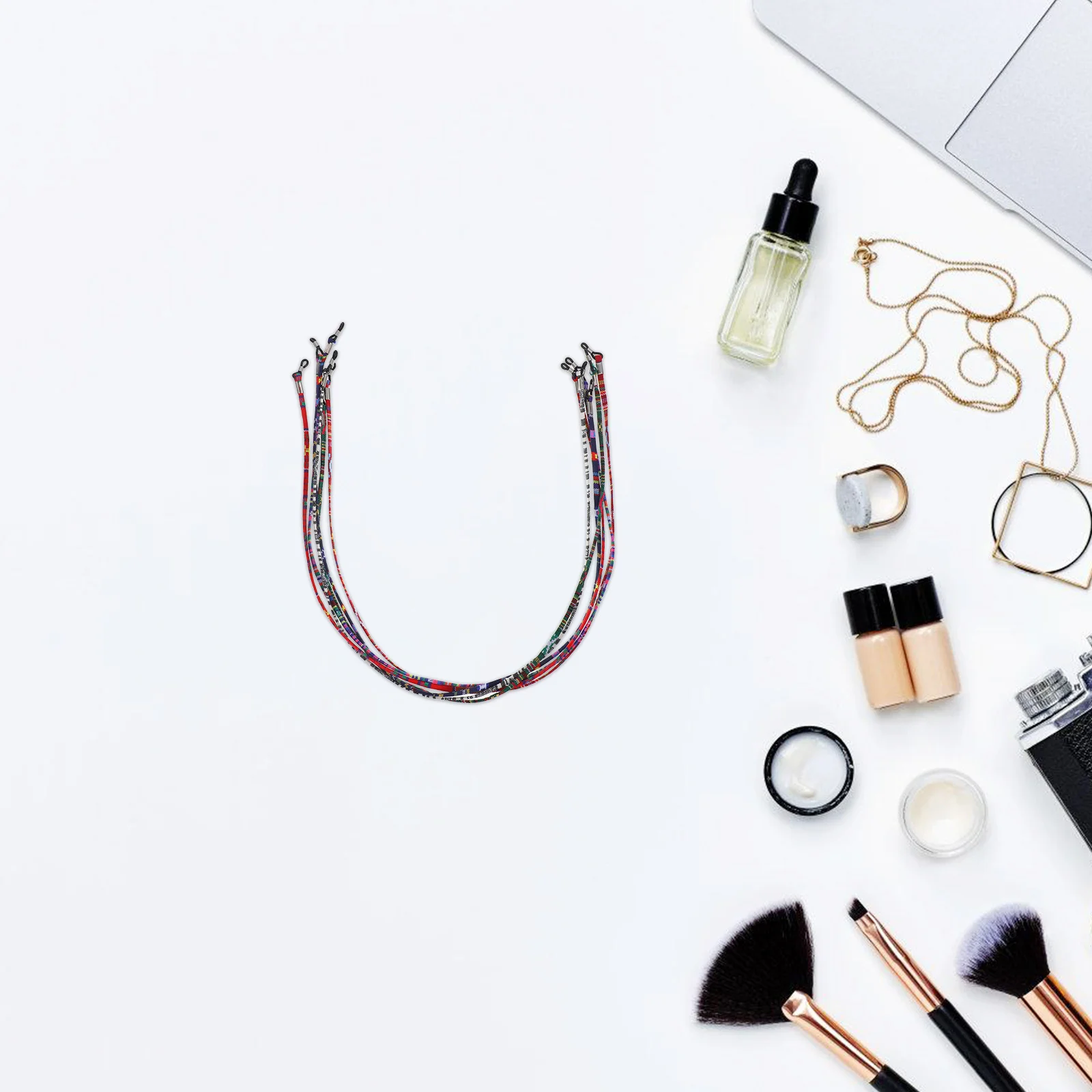 

6Pcs Eyeglass Chain Holder Ethnic Style Flexible Cord for Nearsighted Anti-Fall Eyewear Retainer Universal Fit for Reading