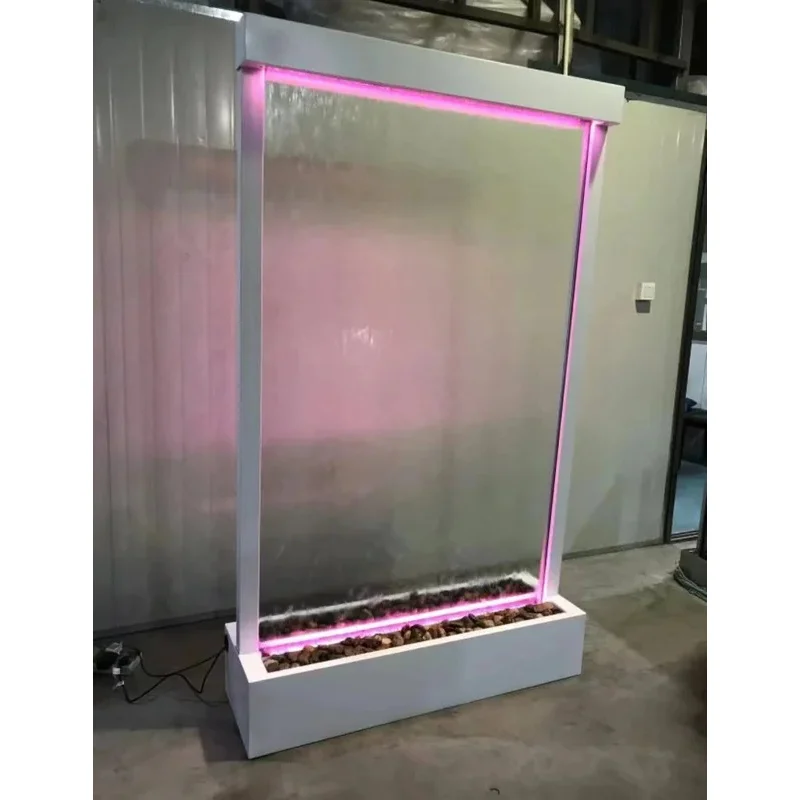 B Glass Curtain Wall Fountain Indoor Partition Screens Modern System Decoration